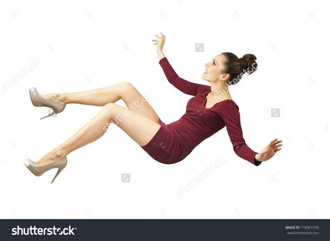 Stock Photo Young Lady Falling Down 118061539
