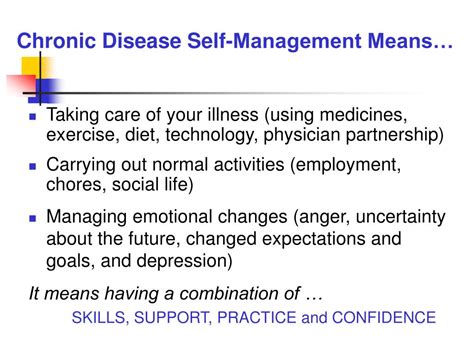 ppt chronic disease self management powerpoint presentation id 226550
