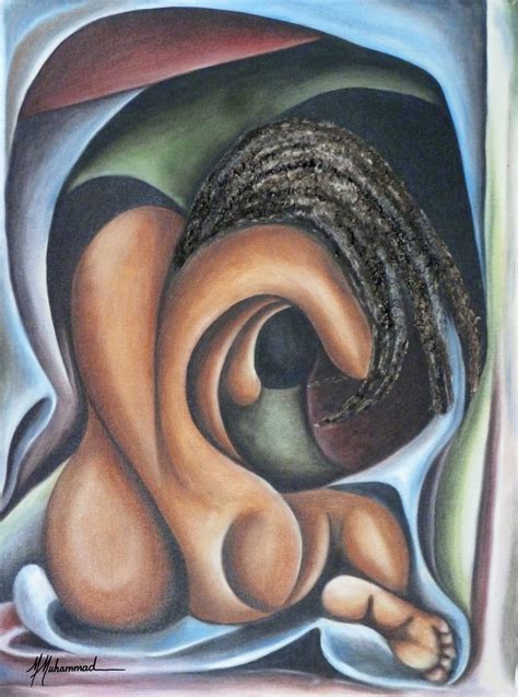 Nude With Braids By Marcella Hayes Muhammad Artwork Archive