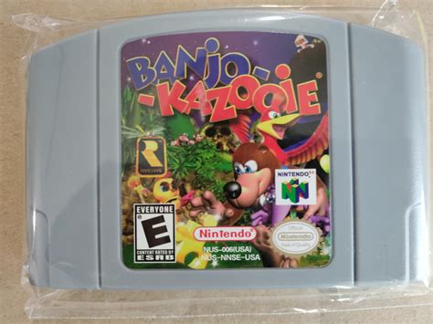 Banjo Kazooie N64 Game Cartridge Etsy