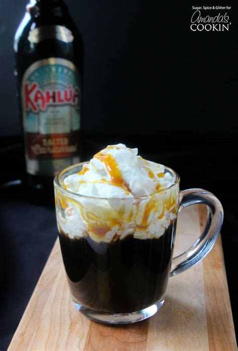 A popular party cocktail to try. Salted Caramel Coffee Cocktail: caramel and coffee lover's delight