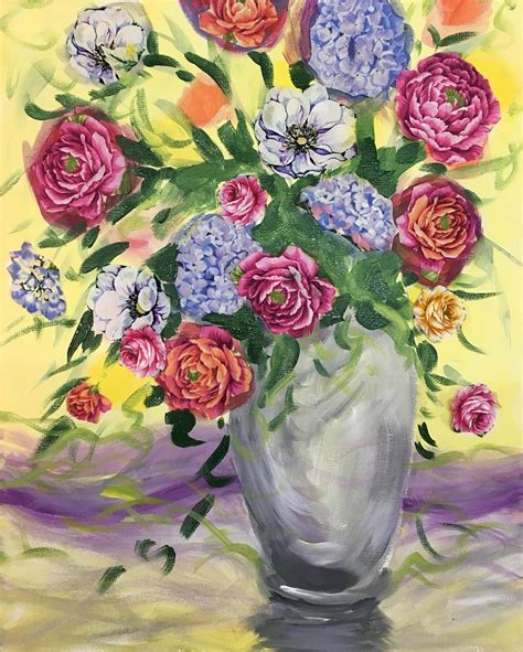 Fabulous Floral Painting Class Arts Consortium Of Carver County