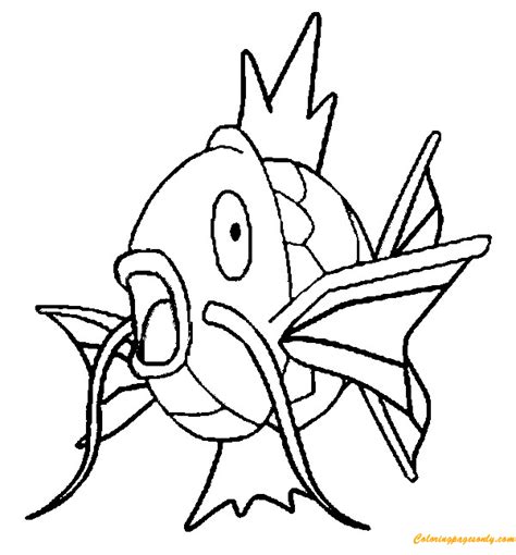 Magikarp Pokemon Coloring Page Free Printable Coloring Pages