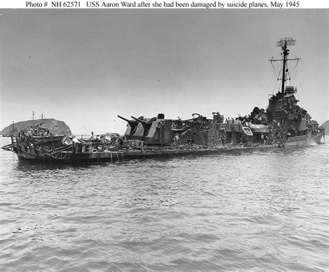 Destroyer Damaged By Kamikaze Us Navy Ships Warship Naval History