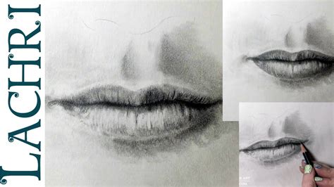 How To Draw A Realistic Mouth Drawing Tutorial W Lachri Youtube