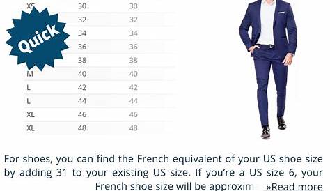 french clothing size chart to uk