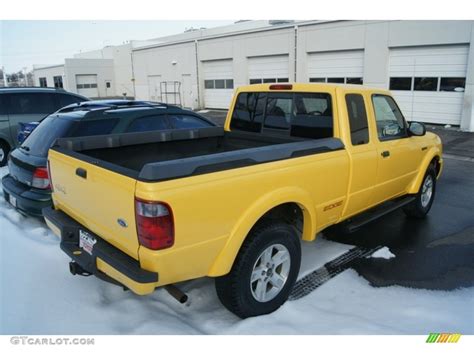 2002 Chrome Yellow Ford Ranger Edge Supercab 4x4 60752684 Photo 2