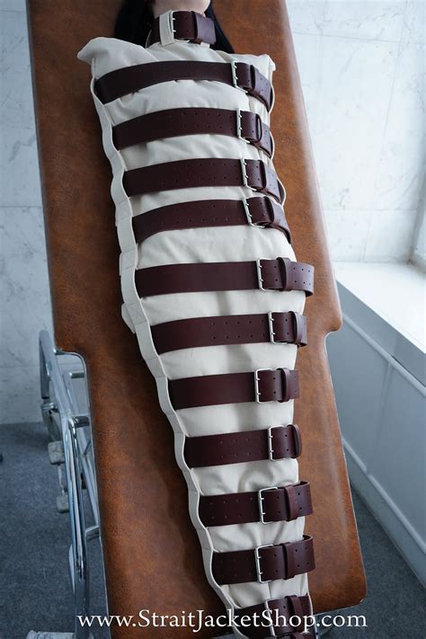 sleep sack bondage body bag with leather belts straitjacket etsy canada