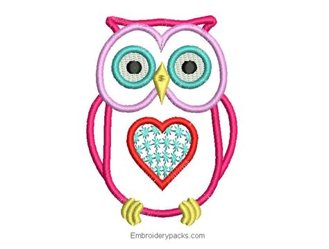Owl Machine Embroidery Design Embroidery Designs Packs