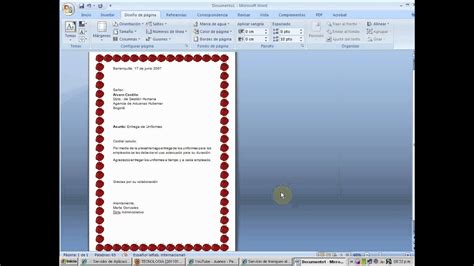 Modelo De Carta En Wordflv Youtube