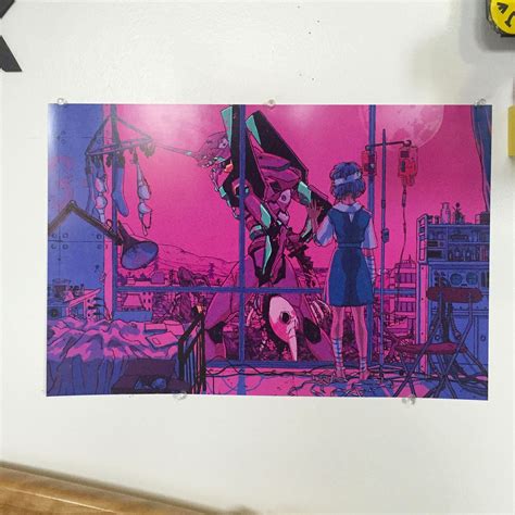Unit 01 Poster Neon Genesis Evangelion 12 X 18 Etsy
