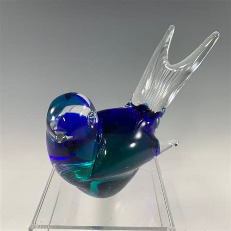 Art Glass Bird Signed V Vincenzo Nason Murano Italy Etsy Glass