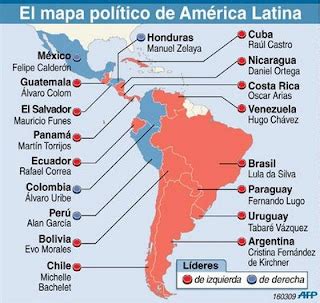 como é a america latina o mapa da america latina