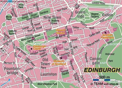 1108x1390 / 419 kb go to map. Karte von Edinburgh (Vereinigtes Königreich, Schottland ...