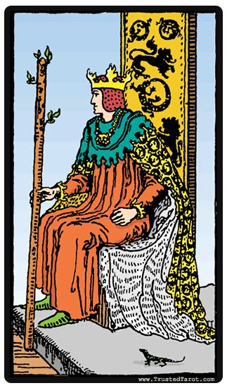 Closest blood relative, heir to inheritance. King of Wands Tarot Card Meaning
