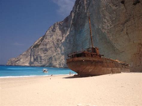 Shipwreck Cove Navagio On Zante This Photo Links To My Tr Flickr