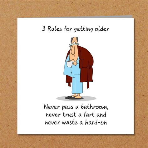 Funny And Rude Birthday Card 40th 50th 60th Husband Dad Grandpa Grandad Male Friend Old Age