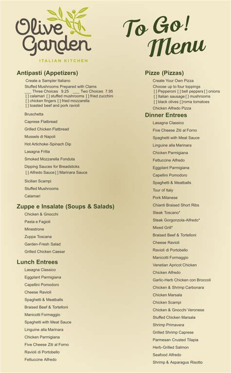 Easy Olive Garden Menu Appetizers Delicious Starters For Every Palate