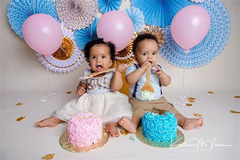 Twin 1st Birthday Cake Smash Ct Cake Smash Photographer Flash Lady