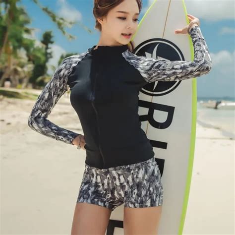 2018 korean women beach swimwear 3 pieces retro sexy surfing tracksuit for women slim fit floral