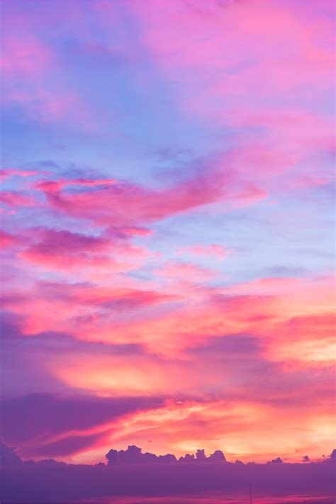 Sweet Pink Pastel Sunset In 2021 Pastel Sunset Sky Pastel