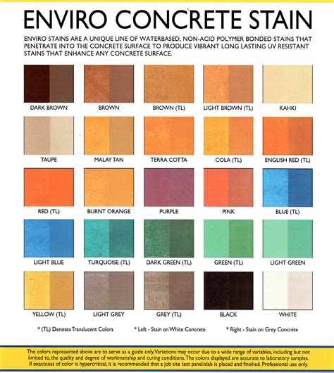 Quikrete concrete color chart cinselcafe co. NJV Decorative Concrete Supply