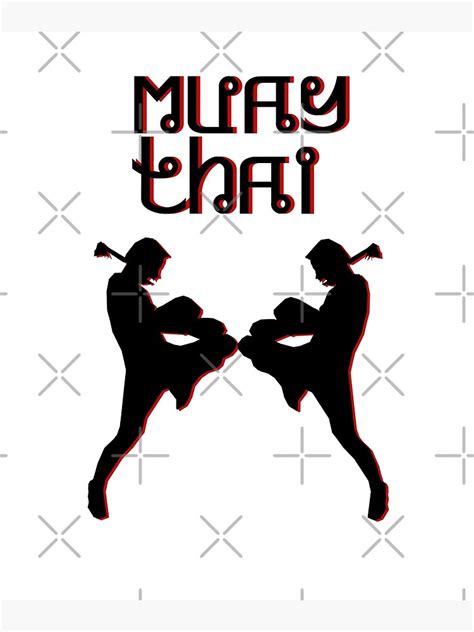 Muay Thai Poster By Nkioi Redbubble
