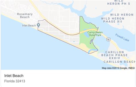 Inlet Beach Florida Map Map Of Western Hemisphere