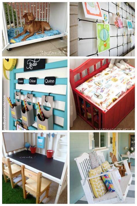 15 Cool Ways To Upcycle An Old Crib Old Crib Cribs Repurpose Baby