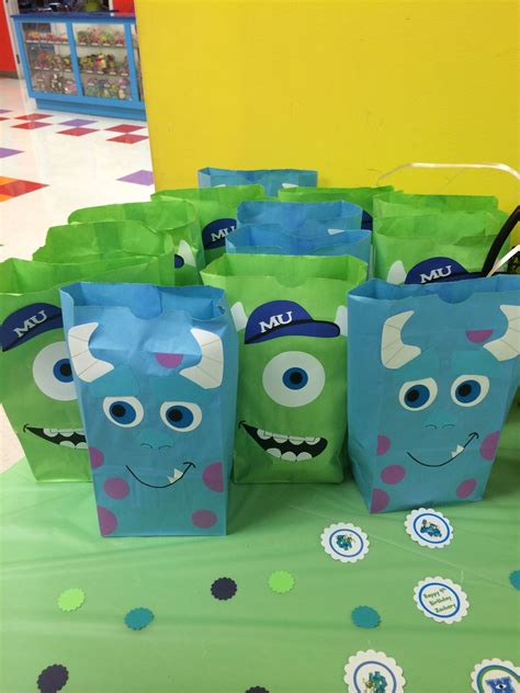 Monsters Inc Mikey And Sully Goody Bags Decoraciones De Monsters Inc Monsters Inc