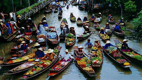 Floating Market Of Thailand