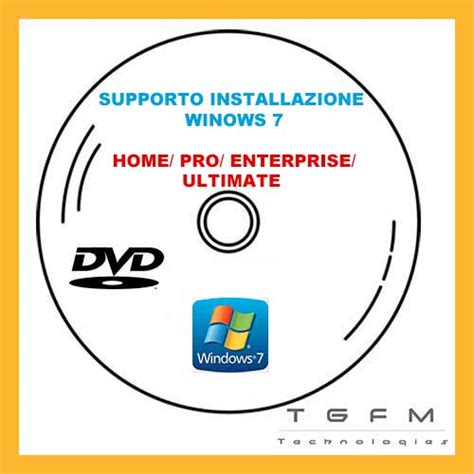 Dvd Disco Avviabile Installazione Windows 7 3264 Bit Licenza Pr