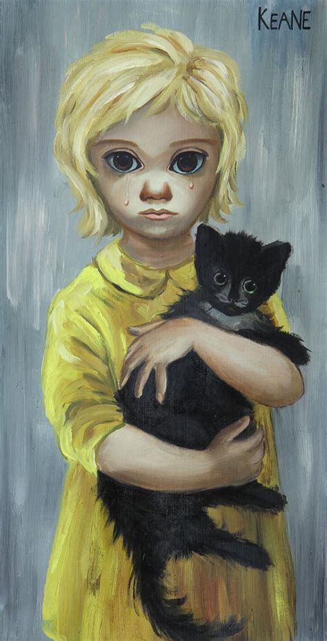 Keane is an american artist known for her paintings of subjects with big eyes. Painting by Margaret Keane
