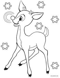 Easy christmas fun for the whole family! Rudolph Reindeer Coloring Page - Rudolph Will Go Down in ...