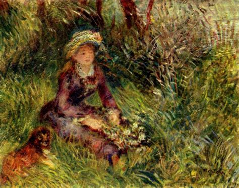 Pierre Auguste Renoir Frau Renoir Mit Hund