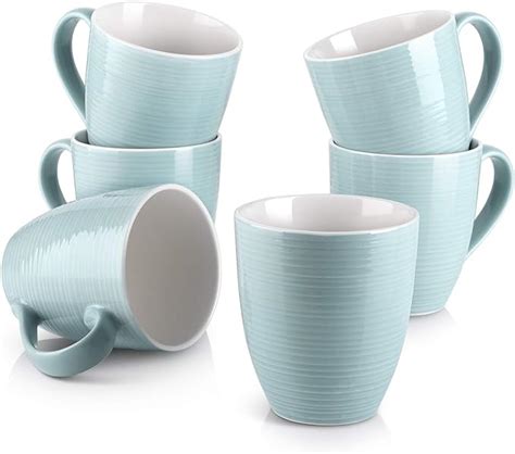 Dowan Coffee Mugs Coffee Mugs Set Of 6 17 Oz Ceramic Coffee Cups With