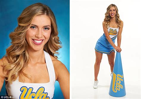 Ucla Cheerleader Falls Off Formation Then Is Dropped Daily Mail Online