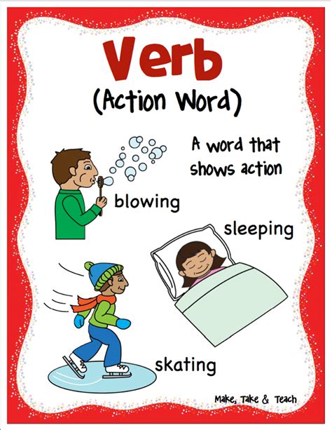 Verbs Vs Nouns First Grade Noun And Verb Sort For First Grade By