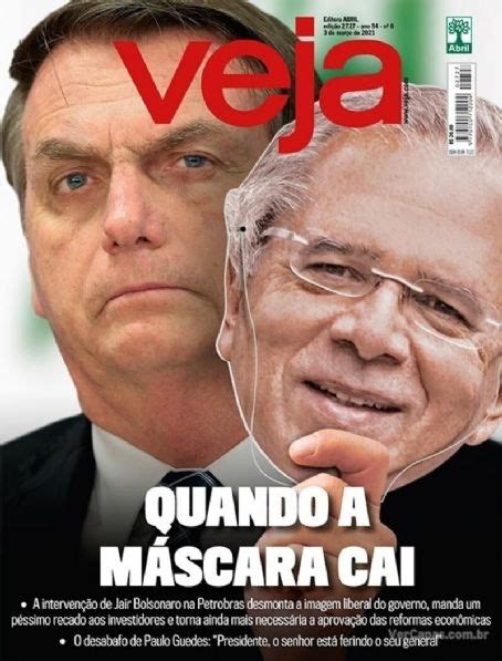 Jair Bolsonaro Paulo Guedes Veja Magazine 03 March 2021 Cover Photo