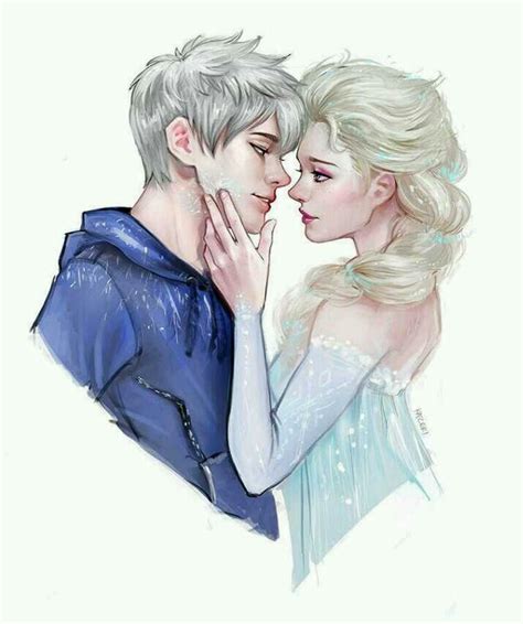 Fan Art Of Jelsa Cute Fanart For Fans Of Elsa And Jack Frost Submitted By