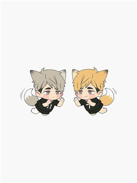 Miya Twins Sticker Sticker For Sale By Haikyuustickerz Redbubble