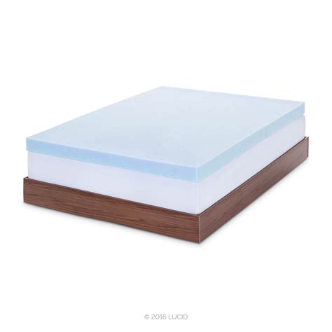 Memory foam mattress toppers come in a variety of sizes designs and at a wide range of price points. Lucid 4 Inch Gel Memory Foam Mattress Topper Queen ...
