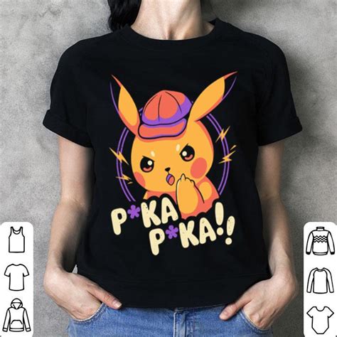 Detective Pikachu Pika Pika Shirt Hoodie Sweater Longsleeve T Shirt