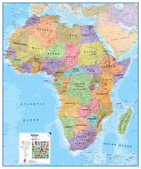 Large Political Map Of Africa With Relief Vidian Vrogue Co