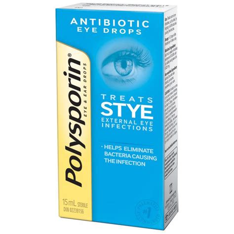 Polysporin Antiobiotic Eye Drops Stye 15 Ml 05 Oz Phamix