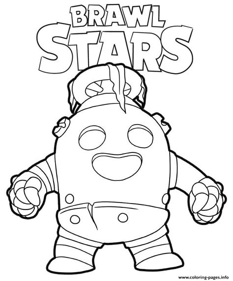 Brawl Star Spike Free Coloring Pages