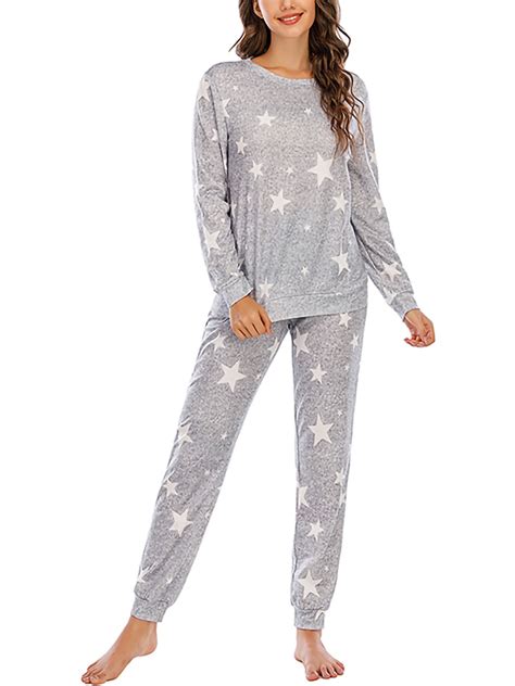 Women Autumn Winter Sleepwear Pajamas Woman Long Sleeve Nightwear Pjs