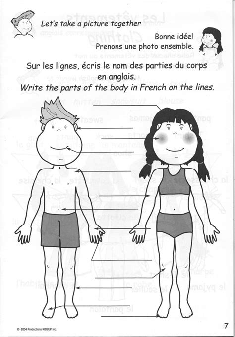 Les Parties Du Corps French For Kids French Classroom French Images