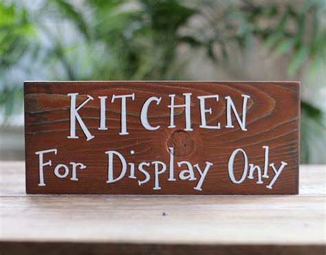 Kitchen For Display Only Rustic Wood Sign Hand Painted In