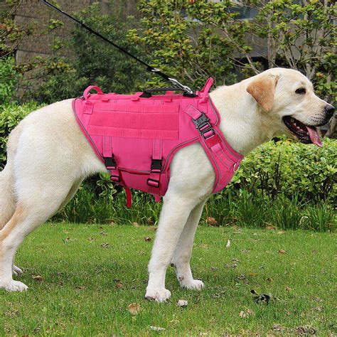 No Pull Tactical Dog Harness Reflective Military K9 Dog Molle Vest With